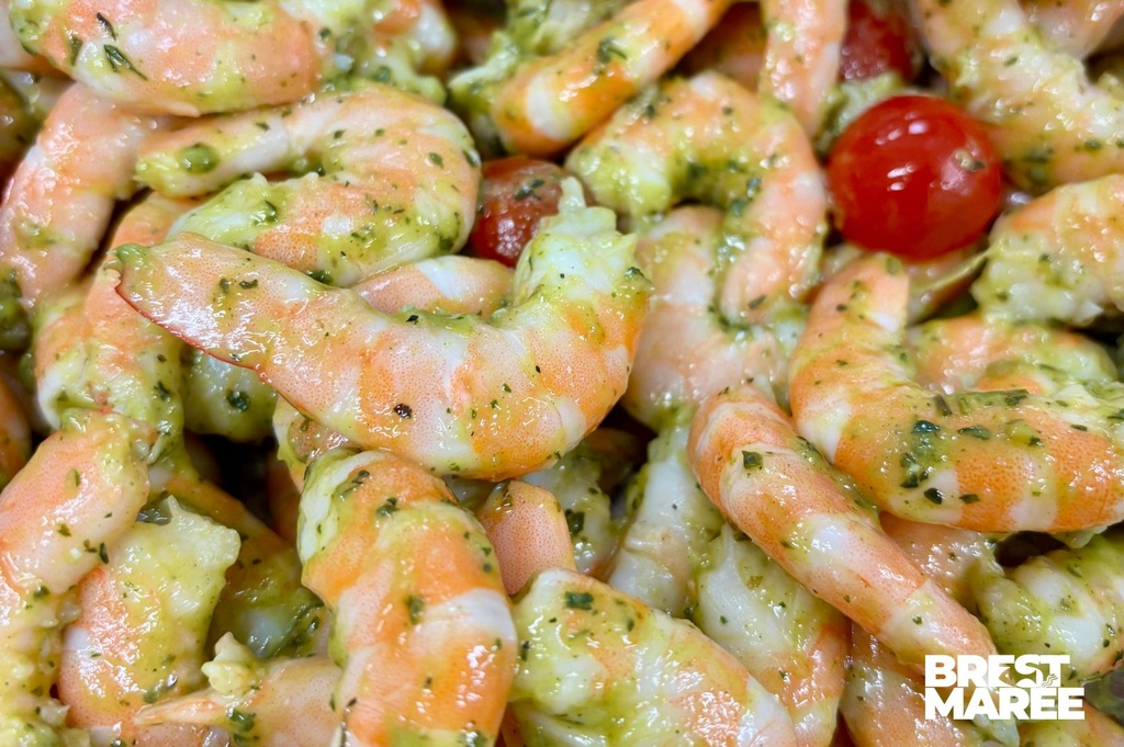 Crevettes marinées "Maître-d'Hôtel"